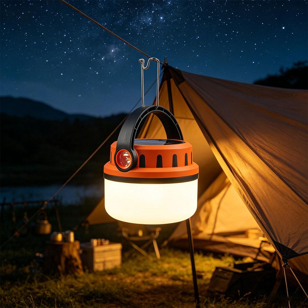 Console Retro Gaming Portable - Nowa solarna lampa kempingowa z akumulatorem,