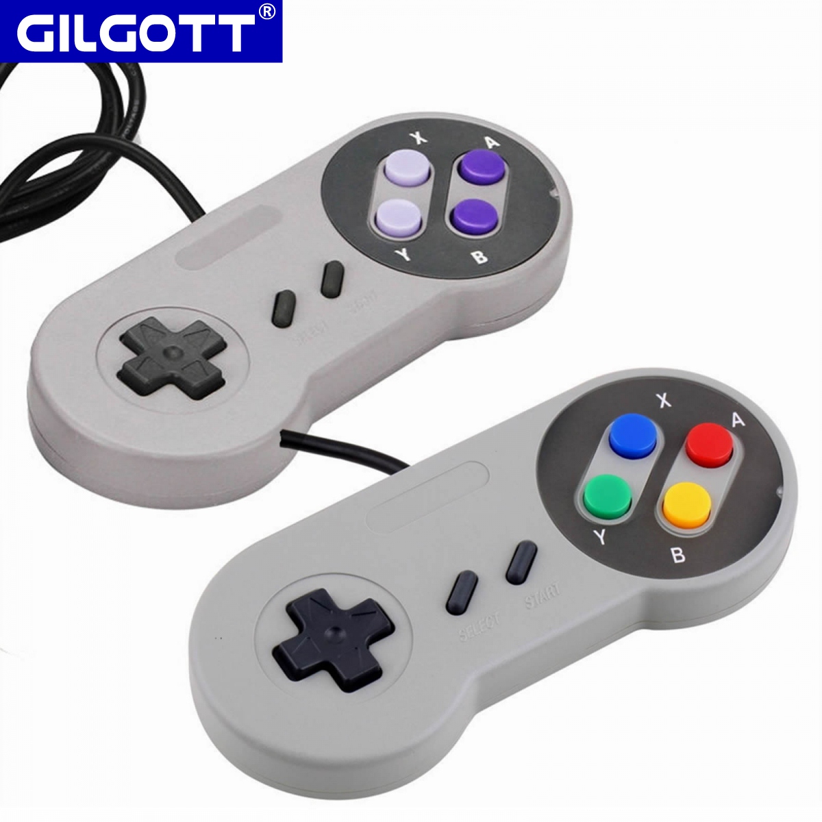 Retro Gaming For Windows - 2 sztuk/zestaw 1.4M przewodowy kontroler gier