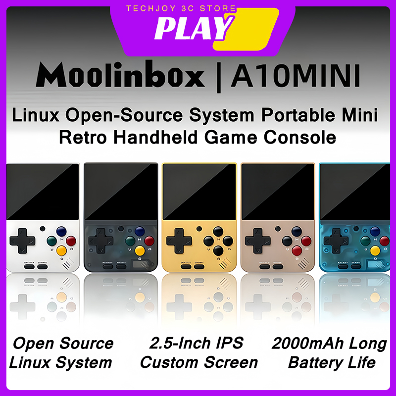 Retro Gaming Linux - Moolinbox A10Mini 2.8-calowa Konsola do Gier
