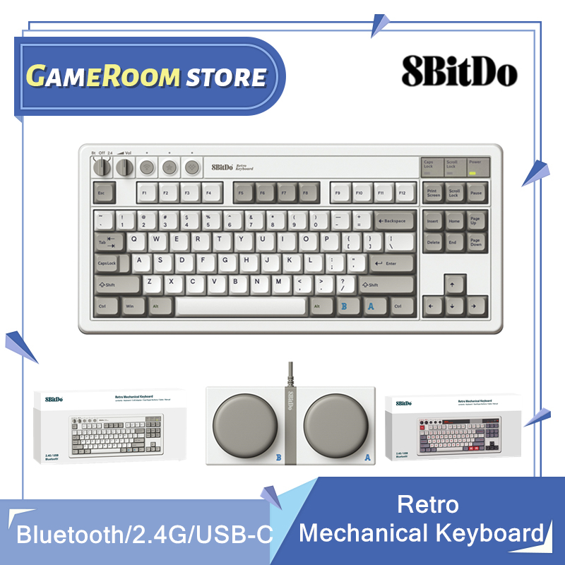 Retro Gaming For Windows - Klawiatura mechaniczna 8Bitdo Retro, klawiatura do