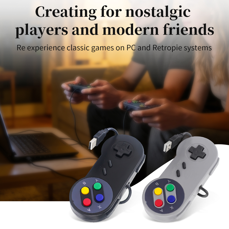 Retro Gaming For Windows - Kontroler USB Retro Gamepad do PC