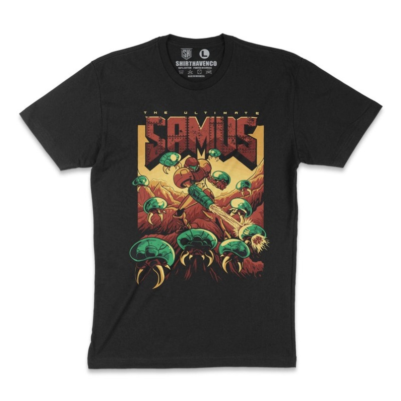 Gaming Retro Arcade - 00012760 # Koszulka A-Samus Aran Metroid