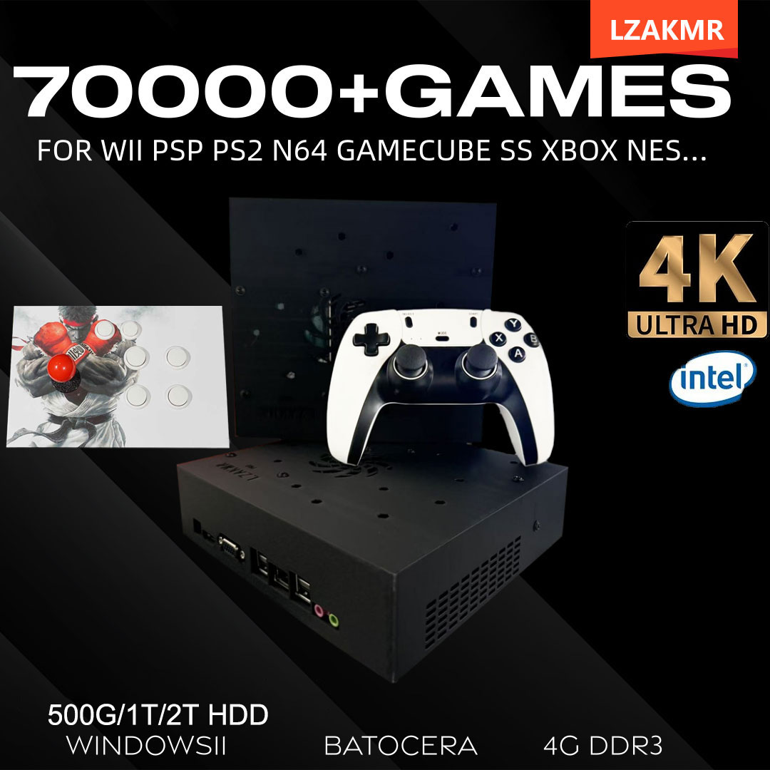 Retro Gaming For Windows - Konsola Retro z 70000+ Grami, 2TB,