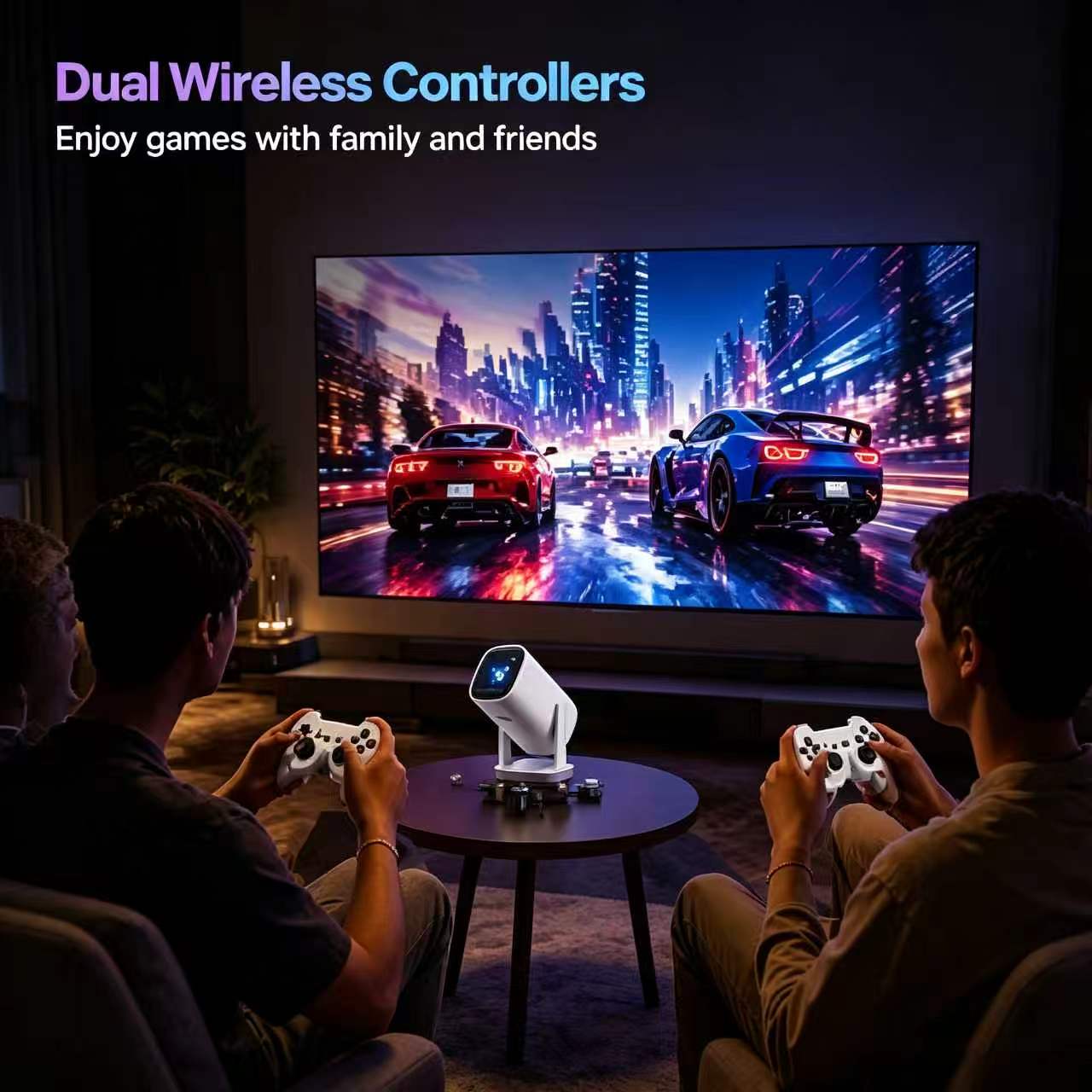 Projektor LED LINGLAN P30MAX 4 – Retro Gaming With Projector recenzja i cena