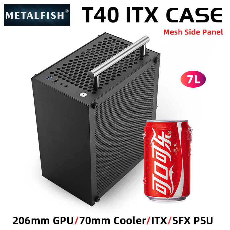 METALFISH T40 Mini ITX czarna  – Retro Gaming Pc Case recenzja i cena