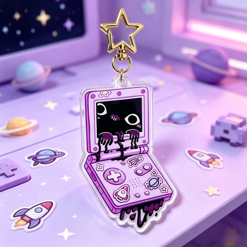 Straszny brelok akrylowy do ko – Retro Gaming Keychain recenzja i cena