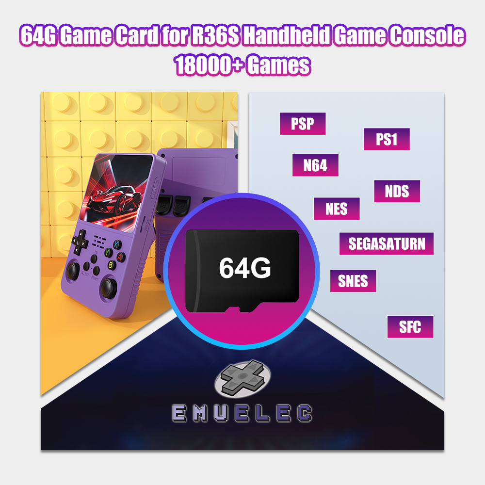 Karta TF 64G do konsoli retro  – Console Retro Gaming Portable recenzja i cena