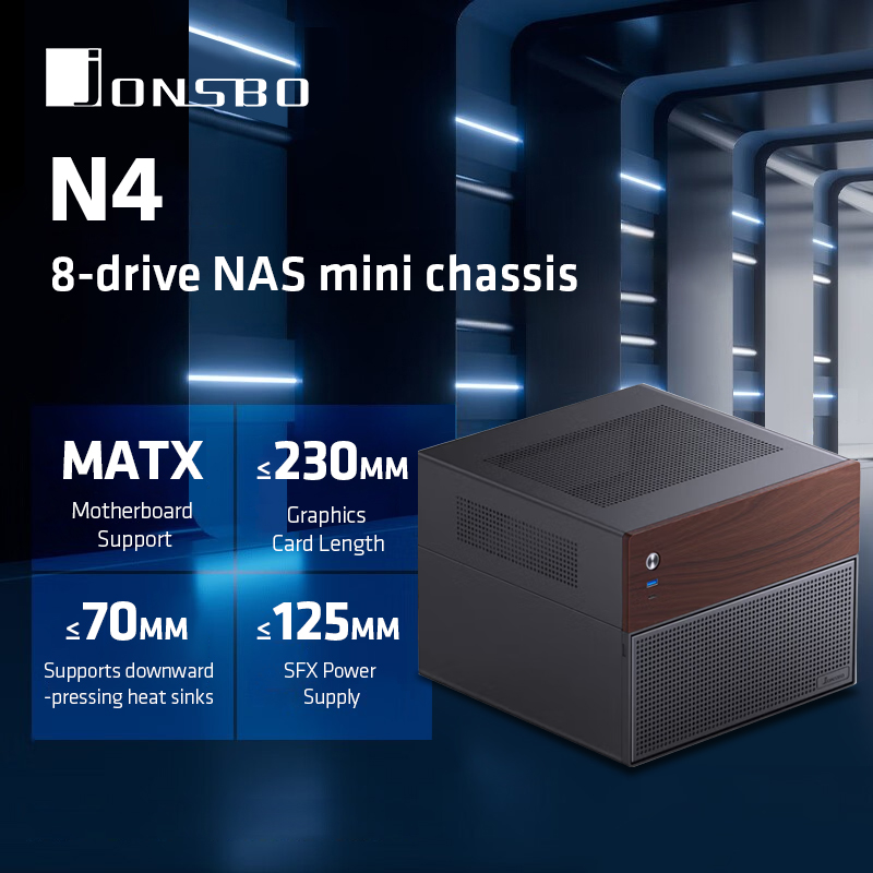 JONSBO N4 Black NAS Chassis M- – Retro Gaming Pc Case recenzja i cena