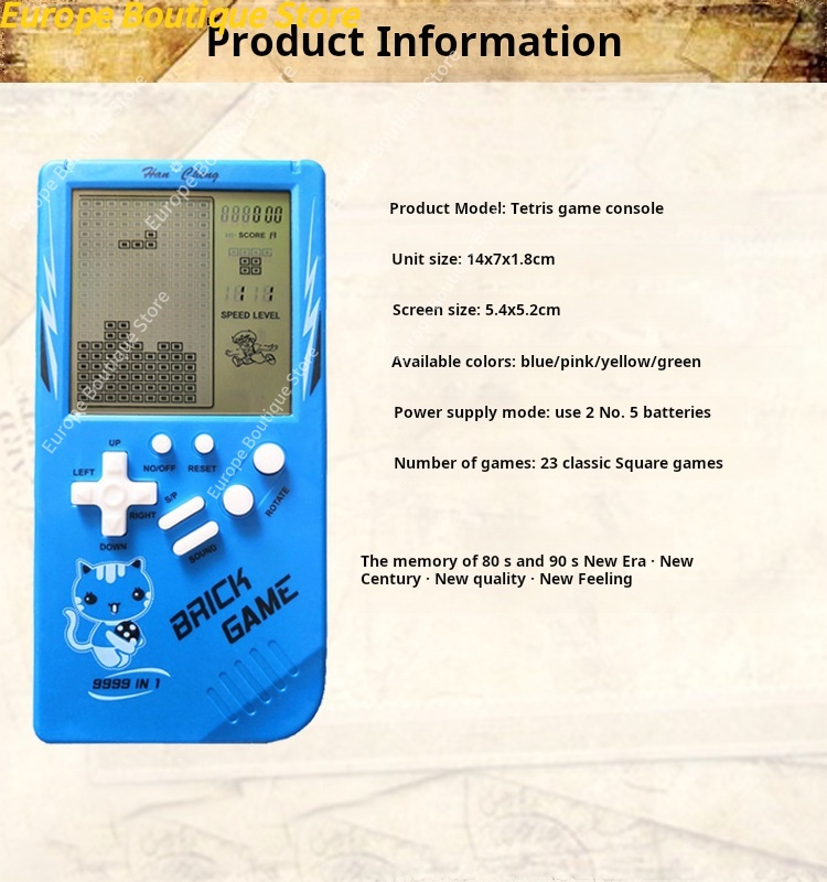 Duża Konsola Przenośna dla Dzi – Retro Gaming Device Handheld recenzja i cena